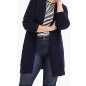 J. Crew Cardigan Sweater “Kendor” wool blend  shawl collar pockets cozy preppy